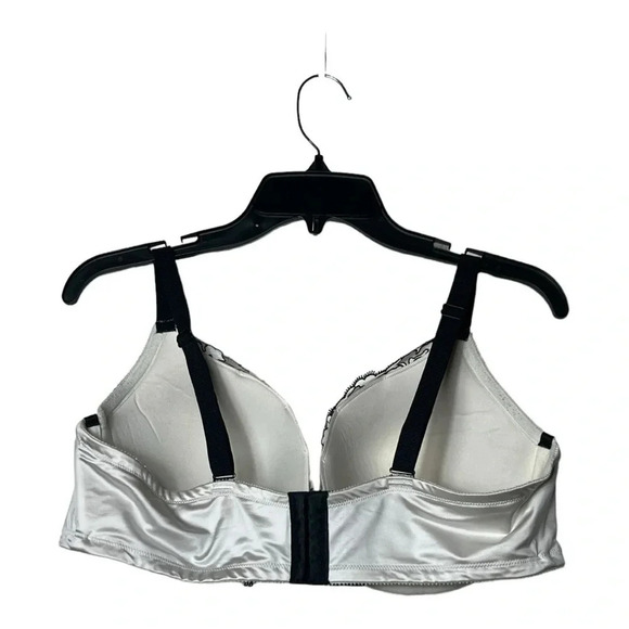 1566. TORRID CURVE FULL COVERAGE PADDED UNDERWIRE BRA BLACK/WHITE FLORAL 42DD - Picture 4 of 7